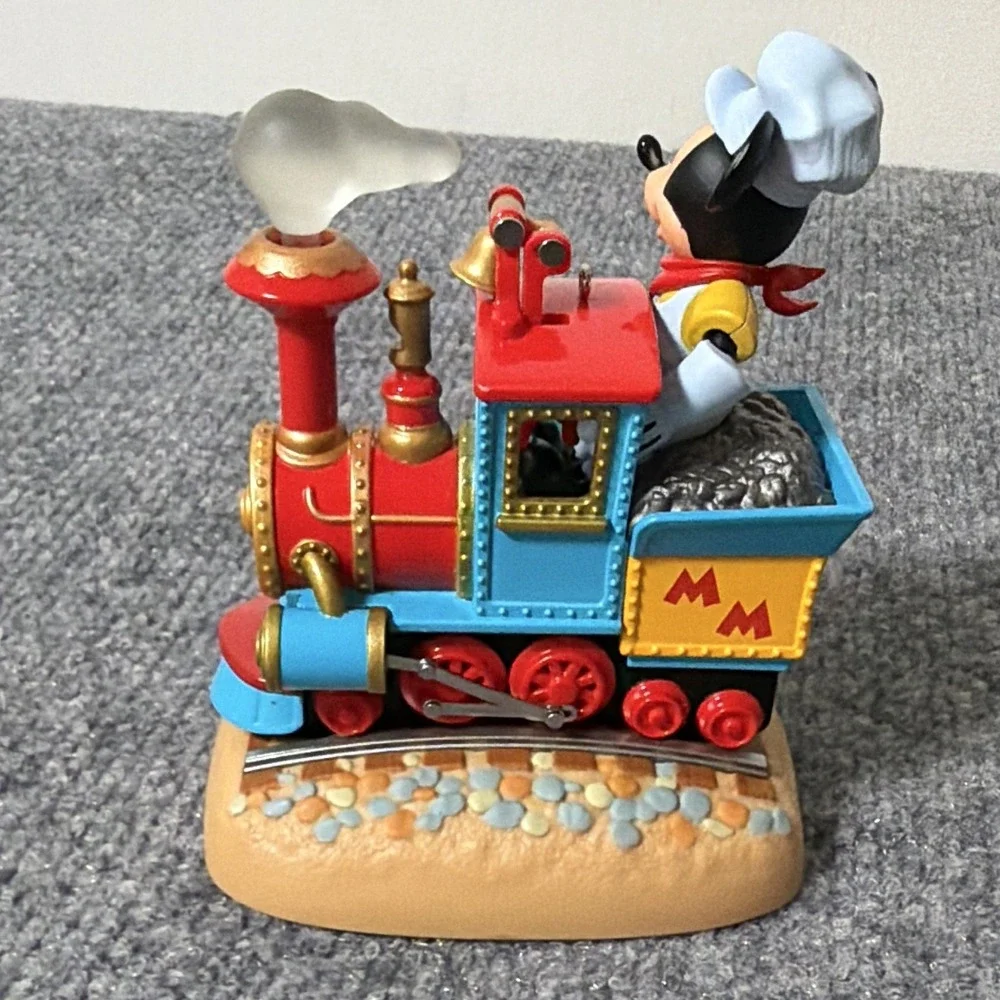 Disney Mickey Mouse Train Holiday Ornament 2017 Plastic Decoration